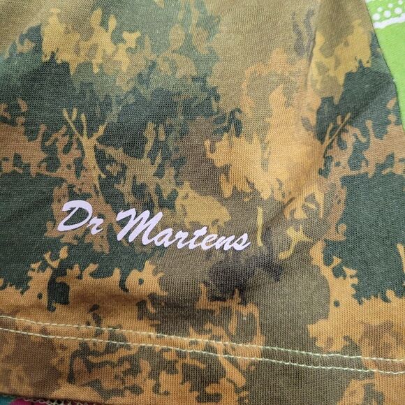 DR MARTENS multi floral daze short sleeve tee shirt dress RARE L - Picture 5 of 10